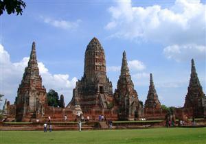 Tempelruines in Ayutthaya, Thailand vakantiereizen Thailand